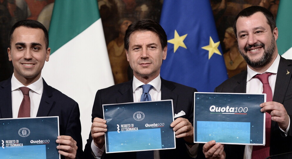 quota 100 salvini dimaio conte