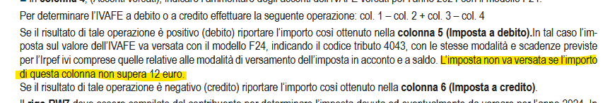 regolamento 12 euro ivafe