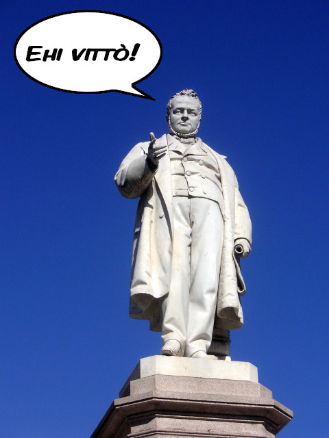 Cavour: “Ehi vittò”