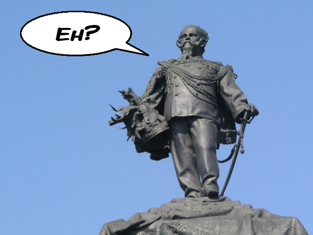 Vittorio Emanuele II: “Eh?”