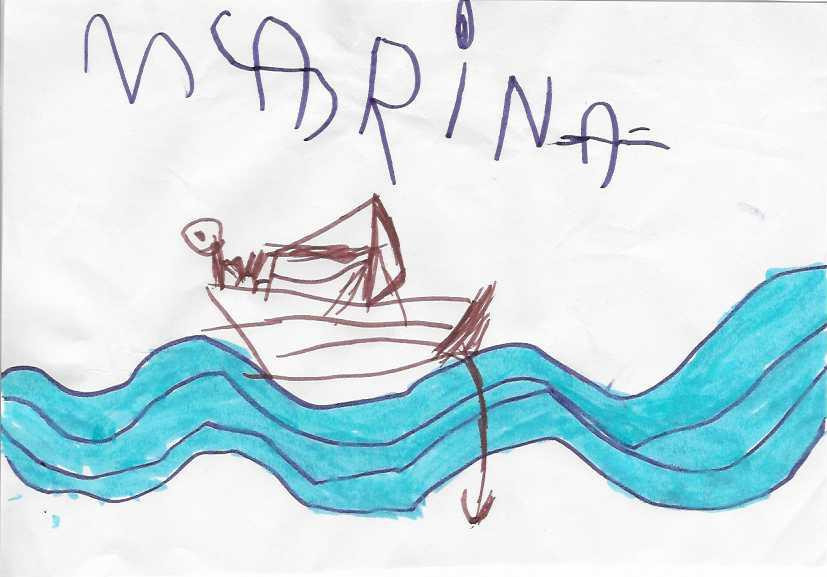 Disegno del nome fatto da mio figlio